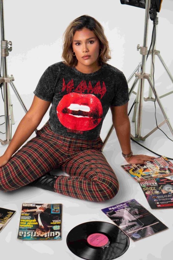 CROP TOP DEF LEPPARD