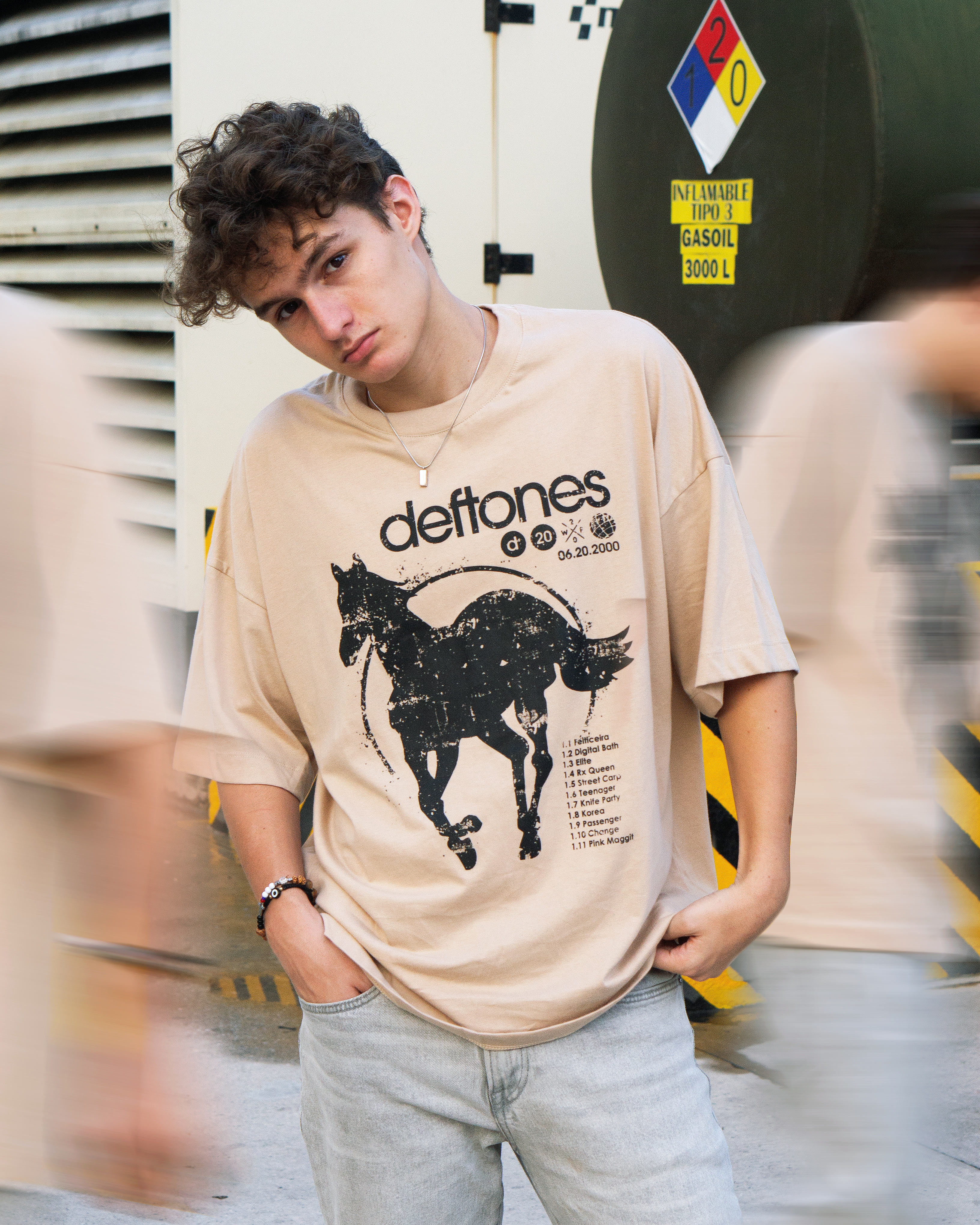 OVERSIZE DEFTONES BEIGE