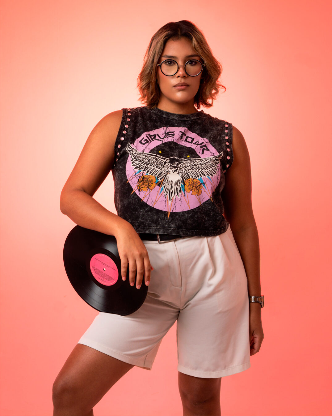 CROP TOP SIN MANGA GRILS TOUR