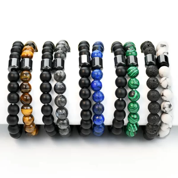 PULSERA DE PIEDRA CON IMAN - Imagen 2