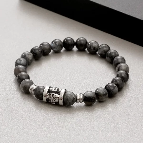 PULSERA DE PIEDRA CON CALAVERAS - Imagen 4