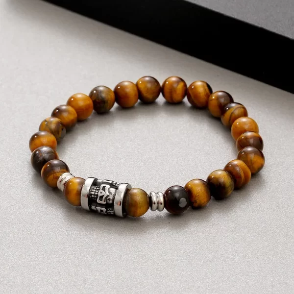PULSERA DE PIEDRA CON CALAVERAS - Imagen 6