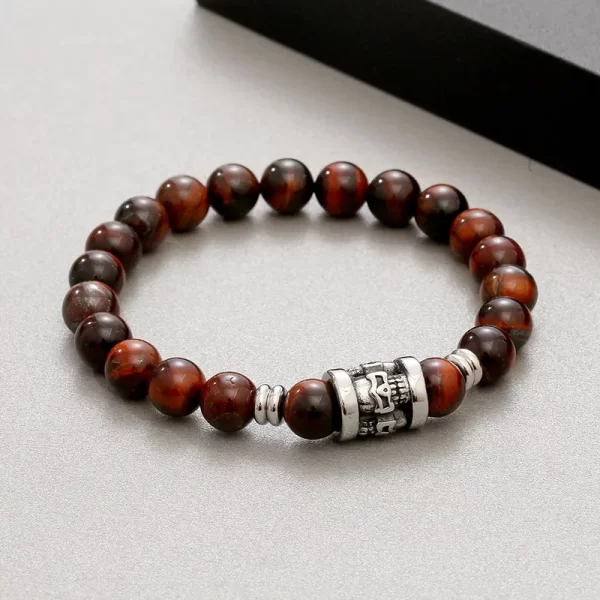 PULSERA DE PIEDRA CON CALAVERAS - Imagen 7