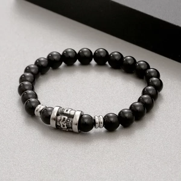 PULSERA DE PIEDRA CON CALAVERAS - Imagen 8